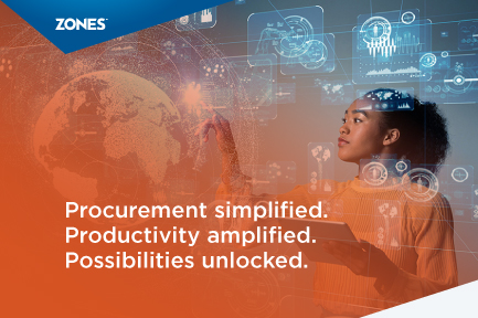 Image depicting streamlined procurement, enhanced productivity, and unlocked possibilities with Zones, OMNIA Partners, and Apple collaboration